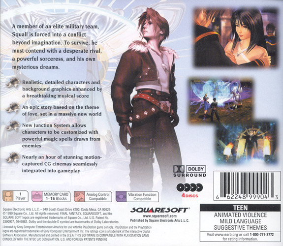 final fantasy 8 cheats playstation